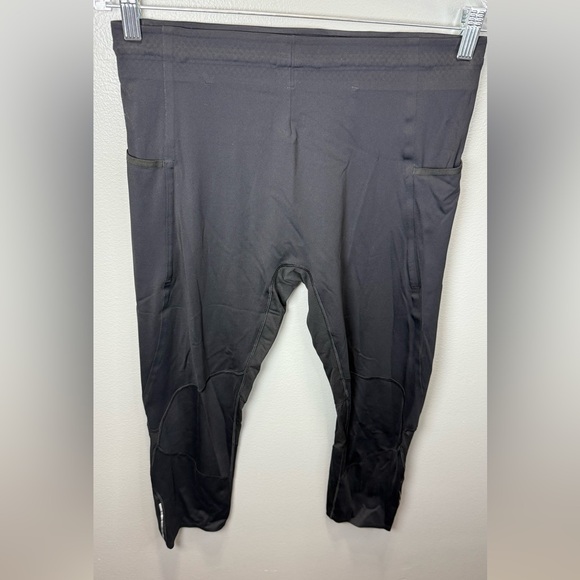 Lululemon Men's Surge Tight 22" Nulux Black Size Large Running Workout M5A14S - Picture 1 of 5